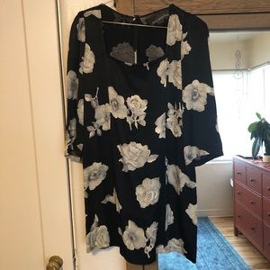 Reformation floral square neck dress